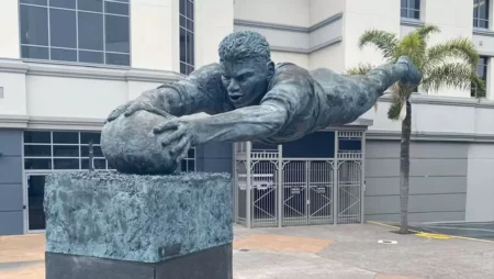 Sir Michael Jones Statue To Remain At Eden Park