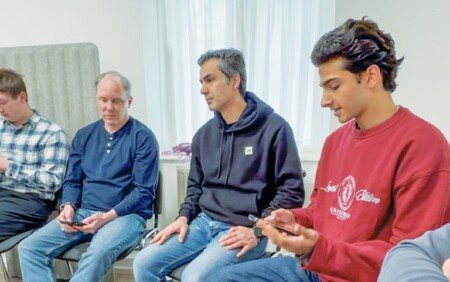 A church of new beginnings communes in four languages