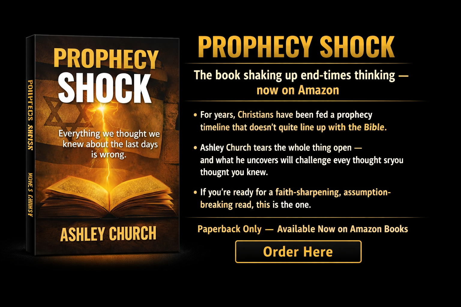 Prophecy Shock book advert
