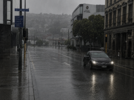 Red rain warning for Dunedin and Clutha