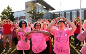 Women rally behind mother who killed her children