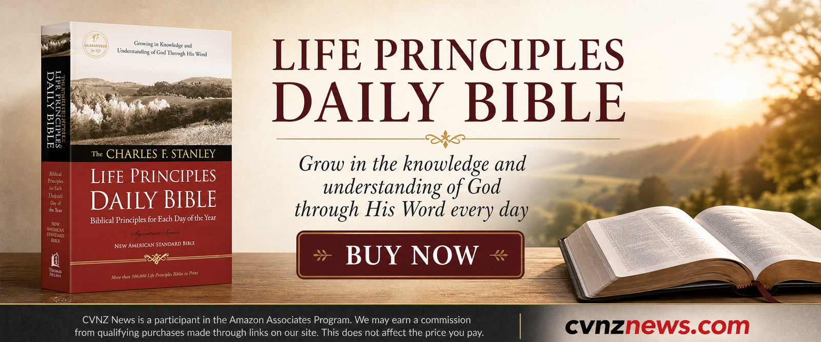 Life Principles Bible Sales Banner