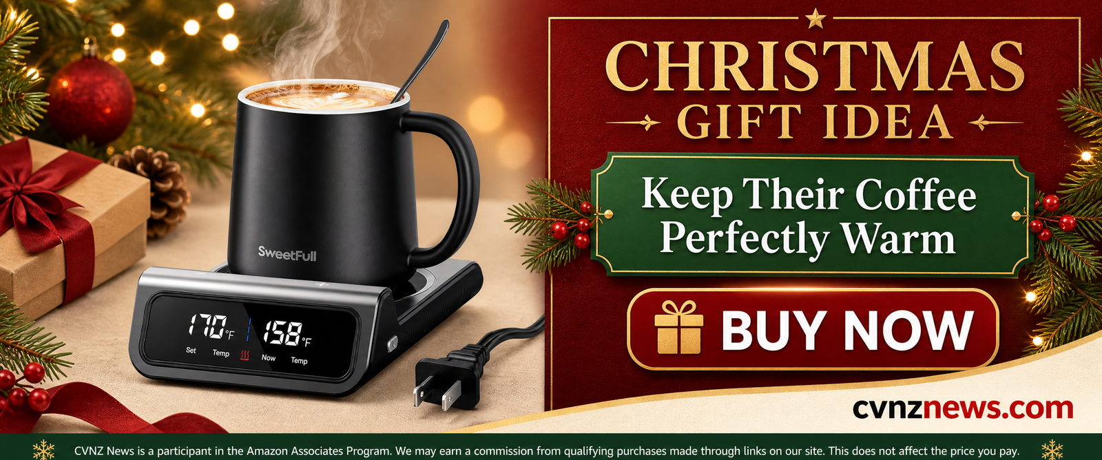 Sweetfull Mug Warmer Christmas Banner